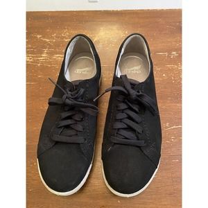 Dansko Womens Leela Black Waterproof Fashion Sneaker EUR 39 US 6.5